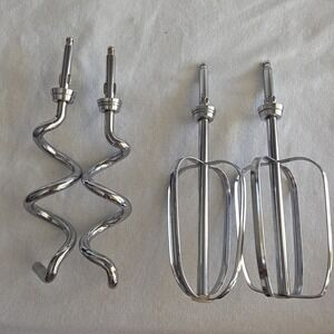 Vtg Oster Regency Kitchen Center Mixer Beaters & Dough Hooks Attachments